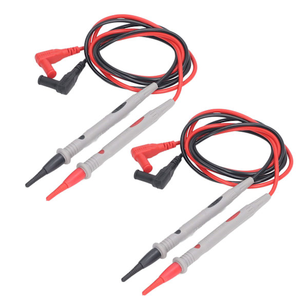 2 set multimeter testkablar Silikon testprobnålar Elektrisk testkabelsats Universal 1000V 10A