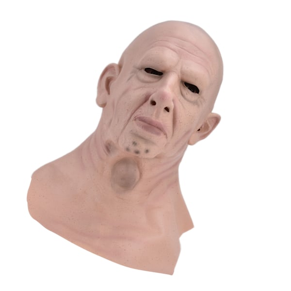 Realisttisk Fiskehue Mand Maske Latex Menneskeansigt Maske Sjov Skræmmende Halloween Kostume Cosplay Rekvisit