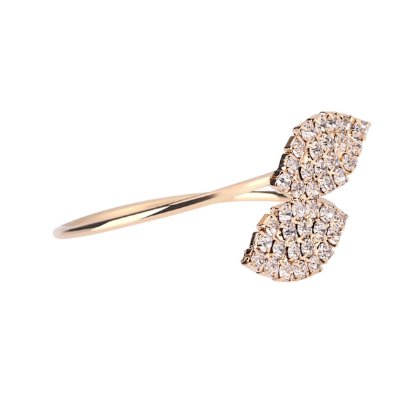 12 st Rhinestone Servettring Set Handgjord spännehållare Dekoration för bröllopsmiddag