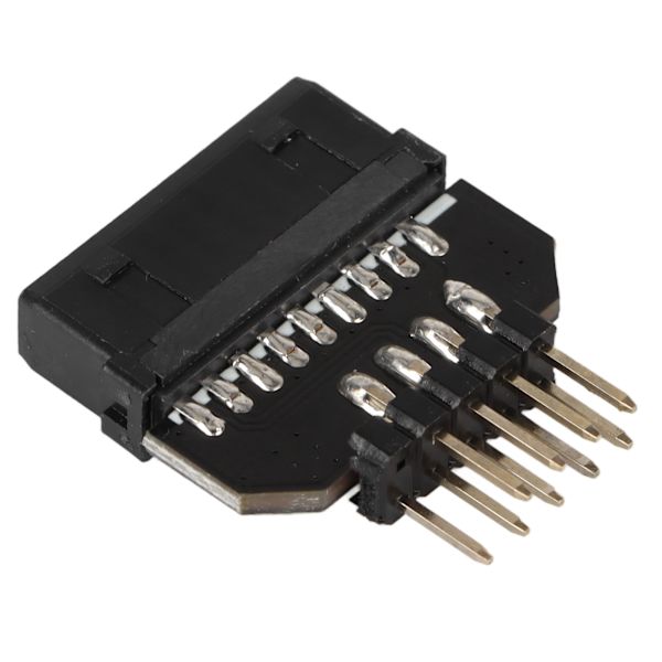 USB Moderkortsdeler Motherboard Usb2.0 9-pins til Usb3.0 19-pins frontpanel Forbindelseshunkontaktkonverteringsadapter
