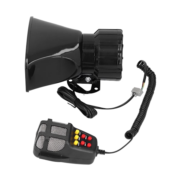 12V 100W 120dB auton sireeni PA-mikrofonilla 7 ääntä hätävaroitinsireenillä autolle kuorma-autolle matkailuautolle