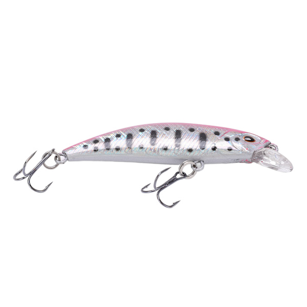 Fiskedrag 3D Vivid Eyes 6,8 cm ABS Plast Slidstærkt Naturligt Robust Minnow Lure til Saltvand Ferskvand Farve 7