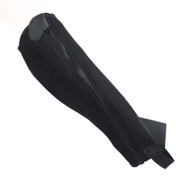 2 st Halv Chaps Svart Flexibelt Nät Ridstövlar för Barn Hästridning Skydd CL