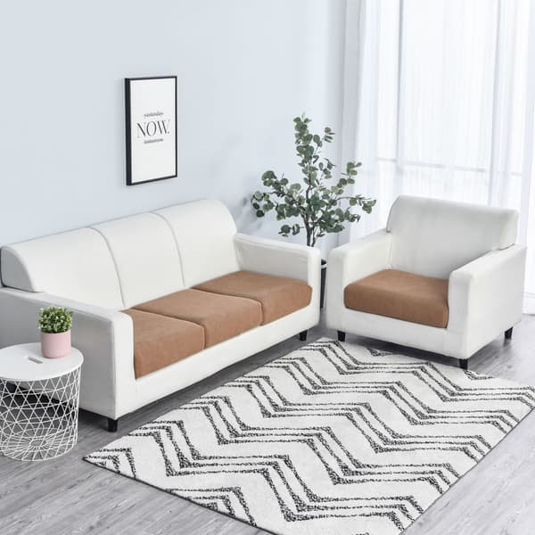 [NX]3st soffkuddfodral, mycket elastiskt individuellt sittdynsfodral, soffkuddfodral Camel