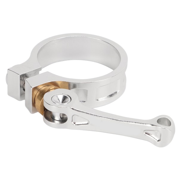 41mm Sadelstolpsklämma CNC Aluminiumlegering Snabbkoppling Sadelstolpsklämma för Vikbara Cyklar Silver