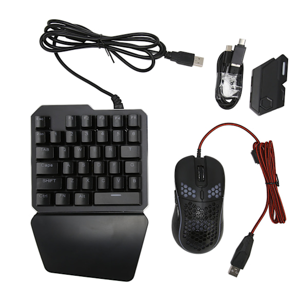 Tastatur-Mus-Konverter Set Programmerbar Kabelforbundet Mekanisk Tastatur-Mus-Adapter Combo til PS3 til PS4 til Switch