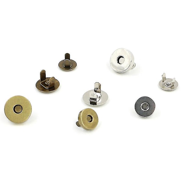 Praktiska DIY magnetiska tryckknappar 40 st - brons