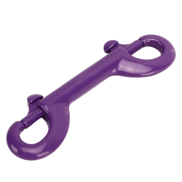 90 mm 316 rustfritt stål dykke dobbelthodet krok Hurtigkobling fjærkroker for dykking BCD Lilla