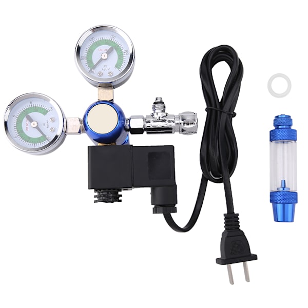 220V G5/8 akvarium CO2-regulator backventil bubbelräknare med magnet