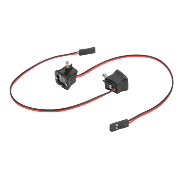 1 par RC bil LED-ljus fyrkantig strålkastare DIY leksaksmodell Spotlight för 1/10 simuleringsbil
