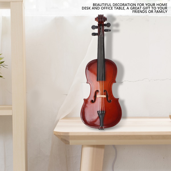 10 cm Mini puu-sello-malli Musiikki-instrumentti Malli Musiikkilahjat Koti-sisustuskoristeet