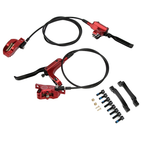 ZTTO MTB Cykel 4 Kolv Foran Bag Hydraulisk Skivebremse Mountainbike CNC Bilateral Oliebremse Rød