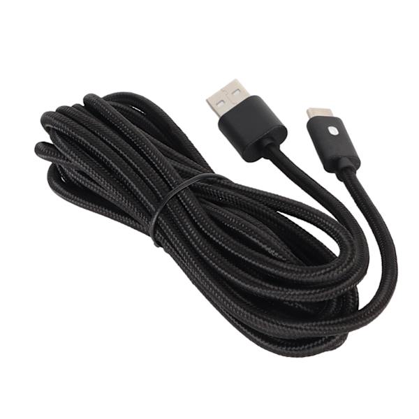 Xbox Series -latauskaapeli Nylon-punos Nopea lataus USB Type C -latauskaapeli LED-ilmaisimella PS5:lle 9,8ft