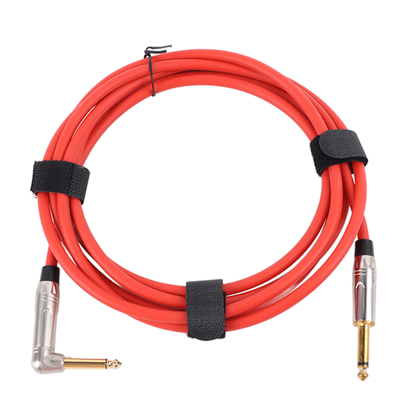 Musikinstrumentkabel 6,35 Elektrisk folkgitarr Bas Ljudanslutningslinje Brusreducering 3 meter