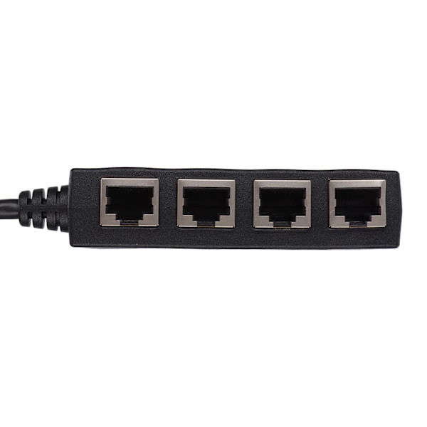 RJ45 Splitter Adapter 1 til 4 Port Jevn overføring Utmerket tilkobling Nettverkskabel Adapter