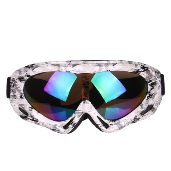 Farverige Skibriller til Voksne Børn Enkeltlags Professionelle Skibriller Snowboard Goggles Udendørs Cykling Motorcykel Skate Goggles