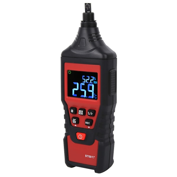 ST6817 Håndholdt LCD Digital Hygro Termometer Temperatur Fugtighedsmåler Måler