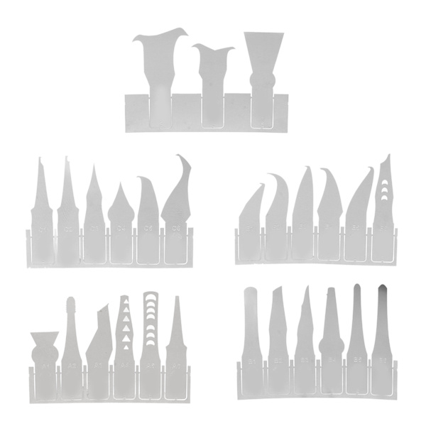 27 st BGA Reparationsblad Set Ultratunn SK5 stål Stark seghet CPU IC Chip Lim Remover Kniv