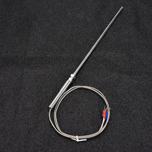 M8 Gänga Typ K Termoelement 200 mm Sond Temperatursensor Tråd 0-400 ℃ (1 m)