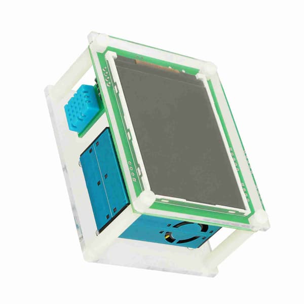 【NX】2,8' multifunksjonell digital bil PM2.5 luftkvalitetsdetektormonitor AQI Hjemmeluftmonitor