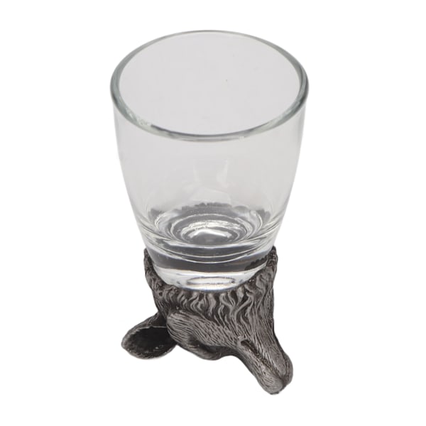 Whiskyglass Unik Fox Head Design Morsom Nyhet Glaskopp for Barer Tavernaer Festspill