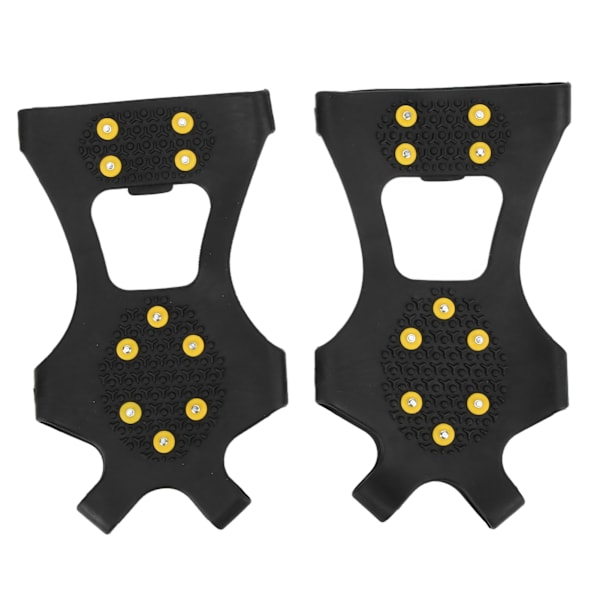 2 stk. 10 Tands Isbrodder Udendørs Sne Klatring Isbrodder Anti Slip Sko Pigge Isbrodder til Bjergbestigning Vandreture M (36‑41)