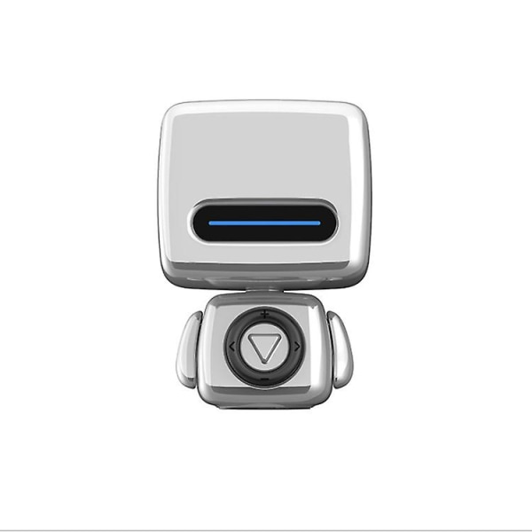 Creative Robot Bluetooth högtalare Mini Söt Bärbar silver grey