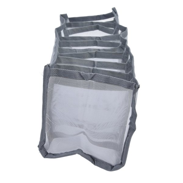 Undertrøjsorganisator Mesh Foldbar Åndbar Multi-celler Sokker Opbevaringsboks til BH Trusser 11 celler