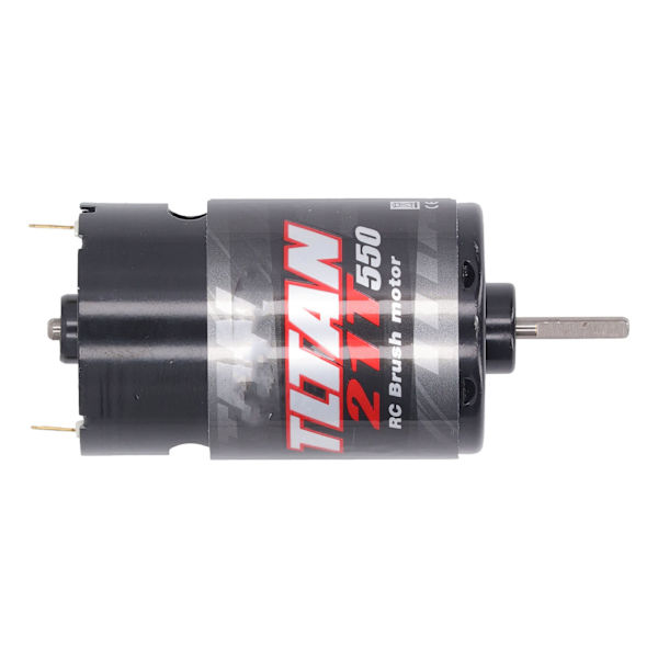 RC Borstad Motor med 1/3 Reduseringsgirkasse 550 Universal Borstad Motor for Elbil Lastebil Båt 21T