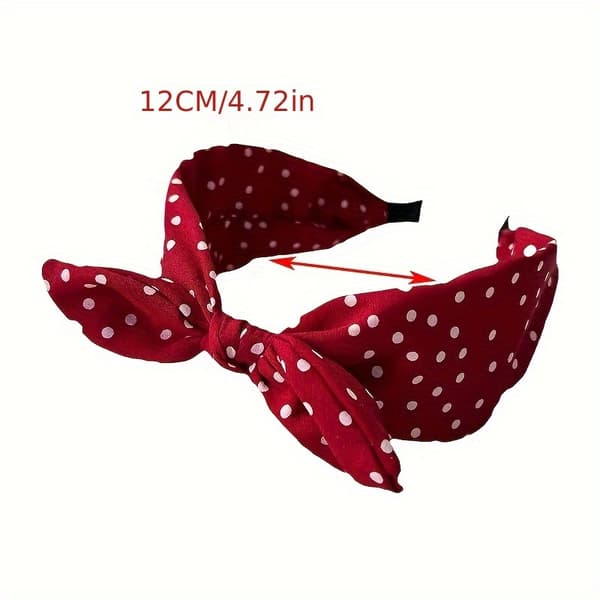【NX】Pandebånd til kvinder med sløjfe 2PC (1 black + 1 red)