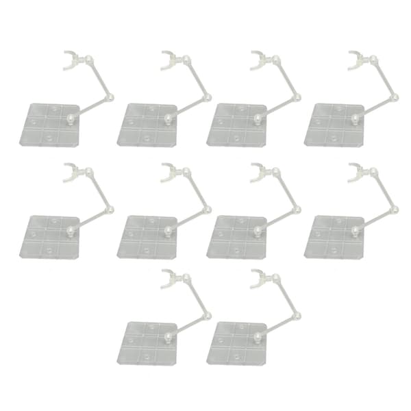 10 Sæt Actionfigur Stativ Transparent Akryl Anime Figur Display Stativ Support Holder Base