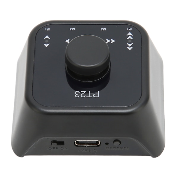 Bluetooth Sidevender Pedal Opladeligt Trådløs Multimediakontrol Nøgleafbryder til Computertelefon Sort
