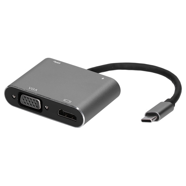 Dockingstation 4 i 1 Multi Port High-Definition Multimedia Interface Adapter Konverter til dataoverførsel