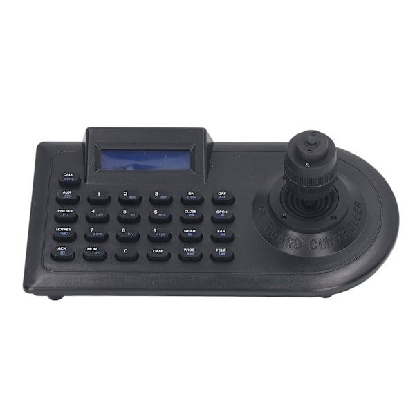 LCD Analog PTZ-kameratangentbord med 4D-joystick PTZ Speed ​​Dome-kamerakontroll för Linux EU-kontakt 100‑240V
