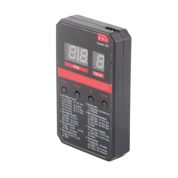 RC Car LED-programkort för Rocket V2 ESC 45A 60A 80A 120A 150A Borstlöst vattentätt ESC-programmeringskort