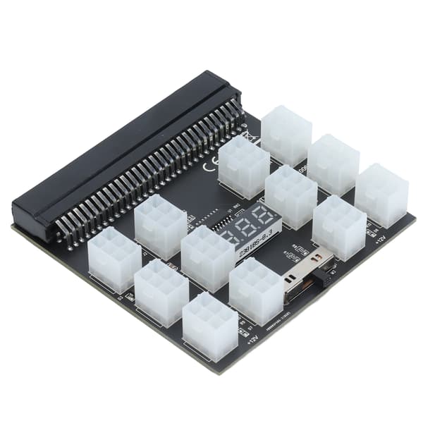 Breakout Board Strømforsyningsadaptermodul 12 Porte 6 Pin Digital Display til HP Server