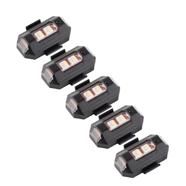 4 stk. Antikollisionslys 7 farver Tilstande LED blinkende Advarsels sikkerhedslys til droner Motorcykler ATV'er Cykler