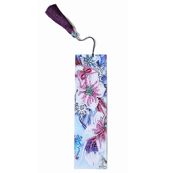 Tassel Bogmærke DIY Specialformet Diamantmaleri Læder Bogmærke Broderi Bog Gave