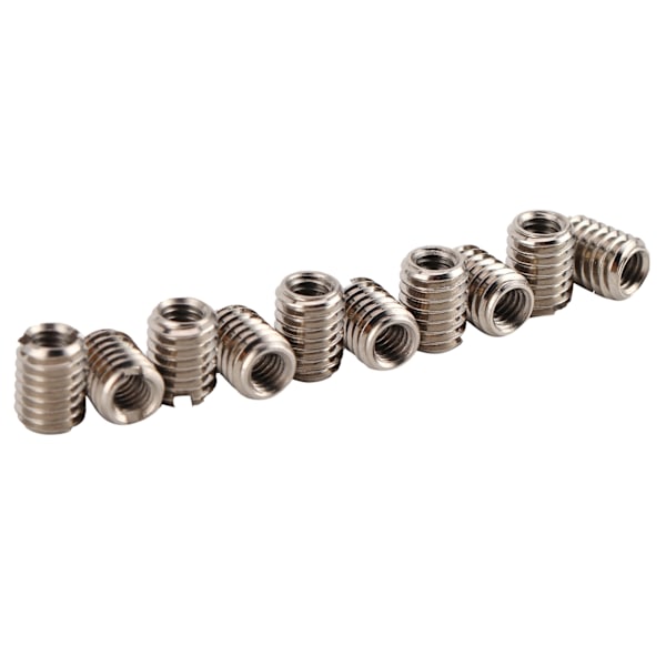 10 st gänginsatser av rostfritt stål Reduktionsmutter invändig gänga M4x0,7 hangänga M6x1,0 med 8 mm längd