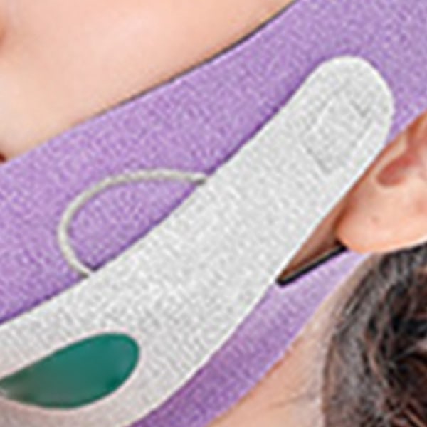 V Ansigtsrem Båndning Åndbar Justerbar Bærbar Reducer Ødem Fedt V Line Lifting Tape Lilla Almindelig Grafenfri Type