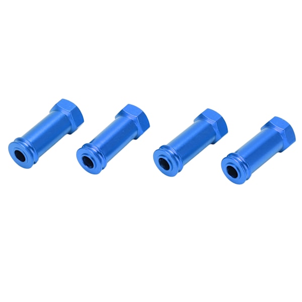 4 st 12mm Hjulhexnav Adaptrar Aluminiumlegering 30mm Förlängning Längre Kombinator för TRAXXAS Slash 2WD 1/10 RC Bil Blå