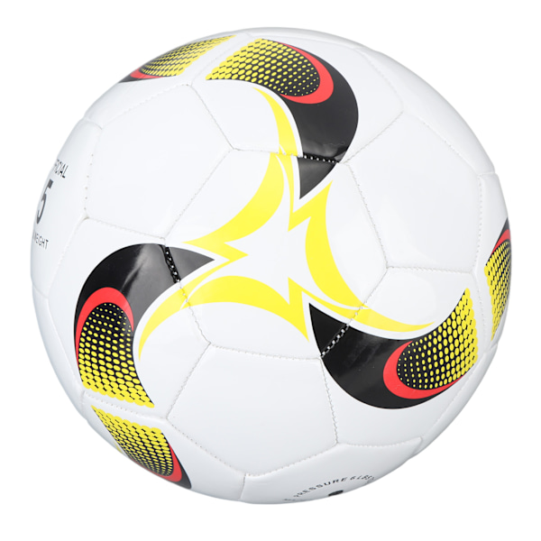 Størrelse 5 Fodbold PVC Majs Mønster Elastisk Fodbold Gave til Træningsspil Børn Voksne Hvid