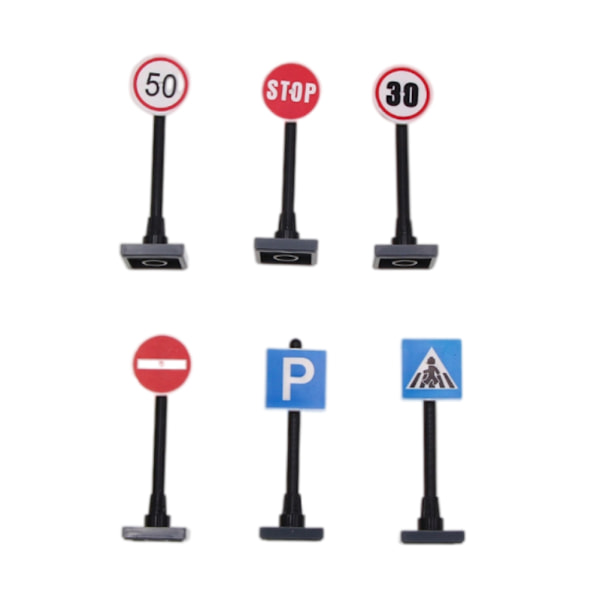 27 kpl Dockhouse Mini Tie-Road Construction Tools Aita Liikennemerkit DIY Kuljetus Työkalut Poika Leikki Tyttö Lahja