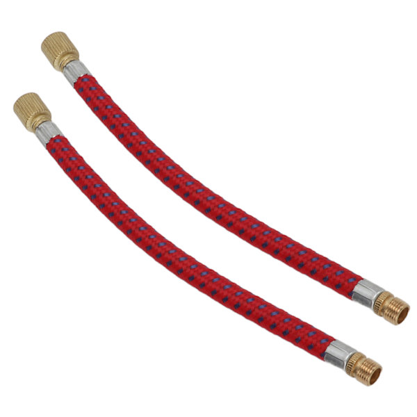 2 kpl Pyöränpumppu Jatkoputkea Pituuden Kasvatus 16,6 cm / 6,5 tuumaa Nylon Kupari Materiaalit Kaksoisventtiili Suunnittelu Pumppuletku