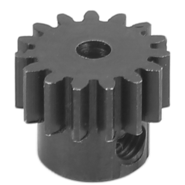 RC Motor Gear Stål 15T Rustbeskyttelse Slitesterkt Utbytte RC Bil Motor Pinjong Gear for 1/14 RC Terrengbil
