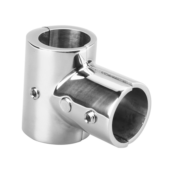 25 mm Tee Pipe Connector TBranch 90° rät vinkel Separerbar 316 rostfritt stål för yacht