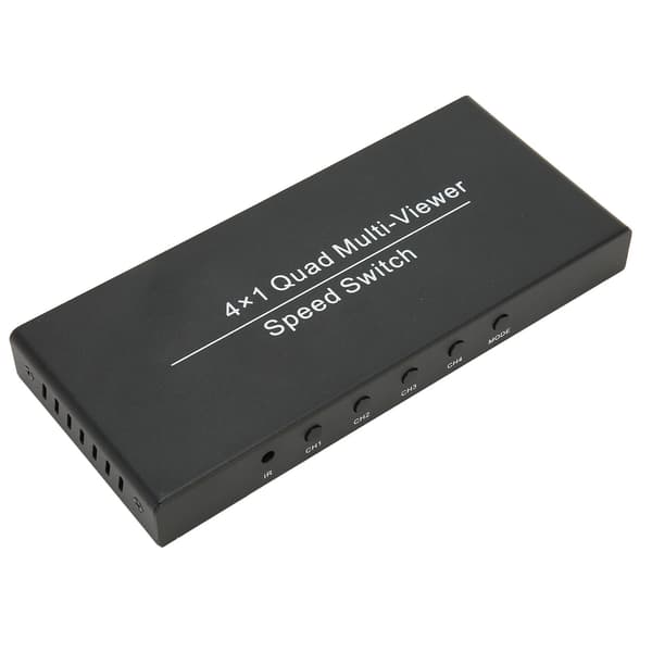4X1 HD Multimedia Interface Multi Switcher 4 i 1 Ut 1080P Ved 60Hz HD Multimedia Interface Multi Viewer 100‑240V EU-plugg