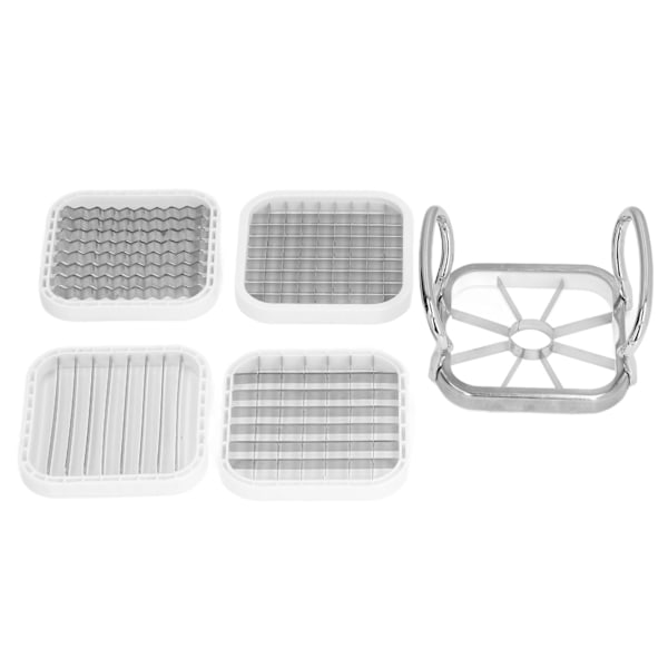 5 i 1 multifunktionell Apple Corer Cutter Rostfritt stål fruktskärare för päronpotatis