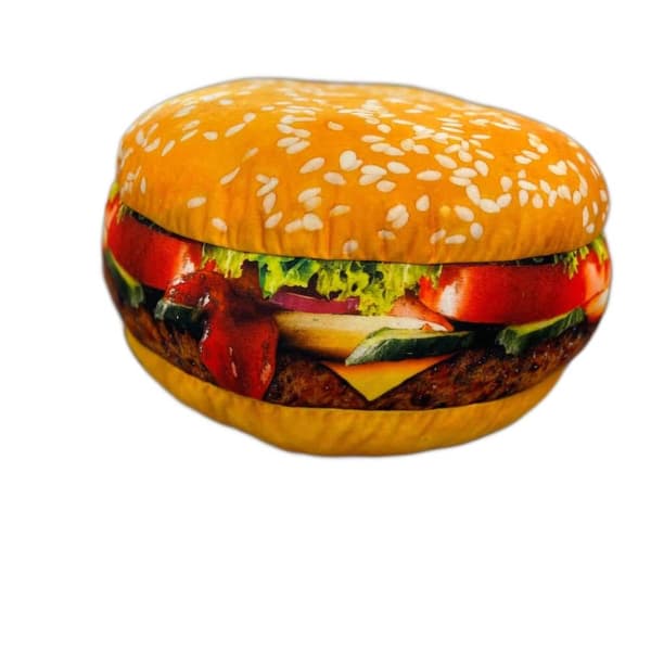 Stor pude formet som en stor burger