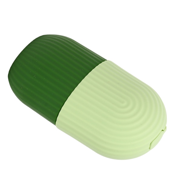 Ice Face Roller Kall Ice Mold Hållare Silikon Återanvändbar för ansiktsskönhet DIY Ansiktsvård Grönrandig